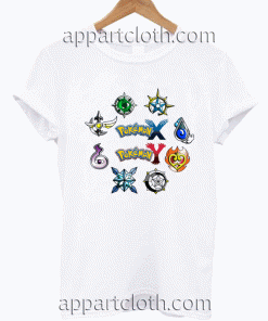 Pokemon Xy Badges Unisex Tshirt