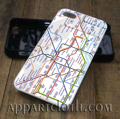 london tube map phone case