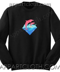 Pink Dolphin Unisex Sweatshirts