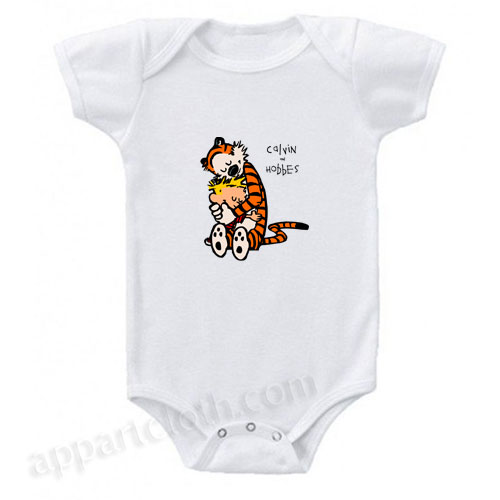 Calvin and Hobbes Funny Baby Onesie