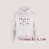 Beware of sharks black Hoodies
