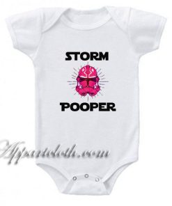 Pink Storm Pooper And Dark Side Funny Baby Onesie