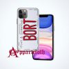 BORT License Plate iPhone Case and Cover