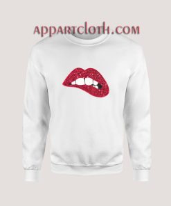 Wholesale Sequin Lips Unisex Sweatshirts