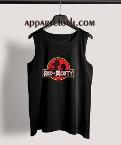 Rick And Morty Jurassic Park Logo Tank Top