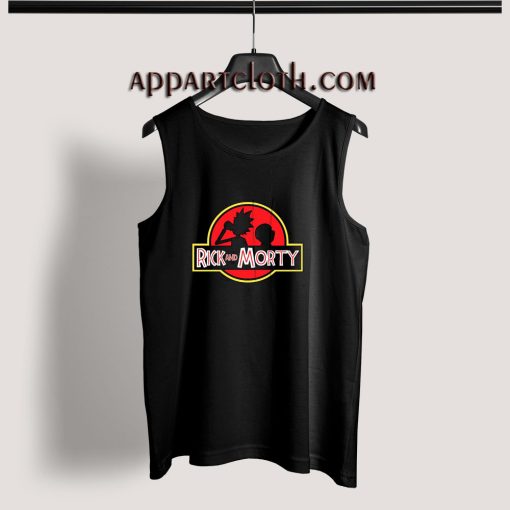 Rick And Morty Jurassic Park Logo Tank Top
