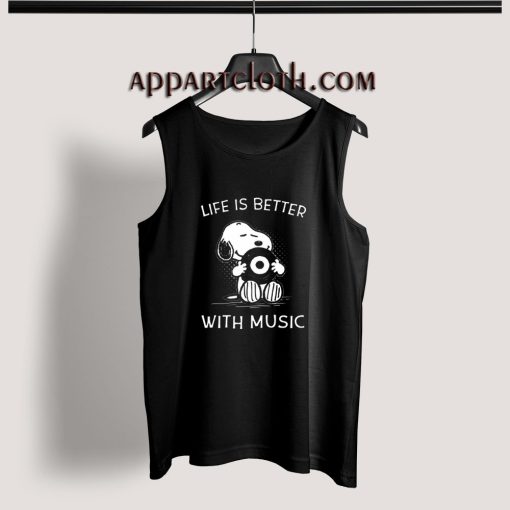 Snoopy Life Is Better Tank Top