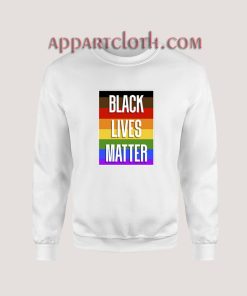 BLM POC Rainbow Sweatshirt for Women's or Men's