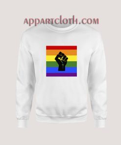 BLM Pride Rainbow Black Lives Matter Sweatshirt For Unisex
