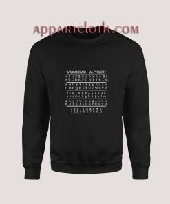 Wakanda Alphabet Sweatshirt