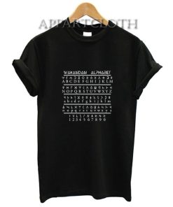 Wakanda Alphabet T-Shirt