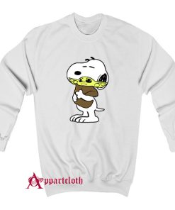 Snoopy Baby Yoda Friends Sweatshirt