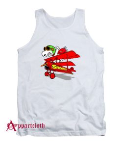 Snoopy Dragonfly Plane Tank Top