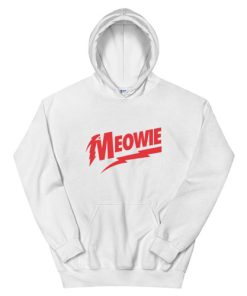 Meowie David Bowie Logo Hoodie