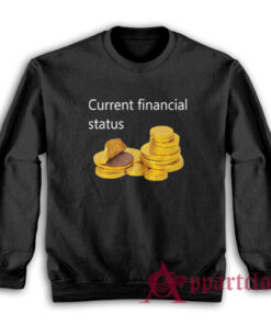 Current Financial Status Gold Coin Chocolate Sweatshirt