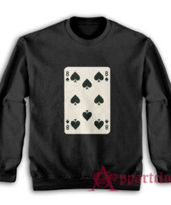 Eight of Spades Vintage Playing Card Sweatshirt