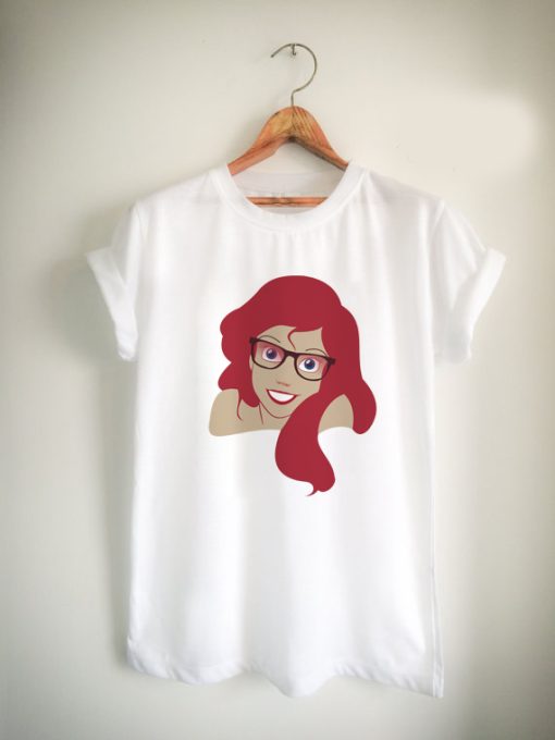 Ariel Hipster (wearing glasses) Unisex Tshirt