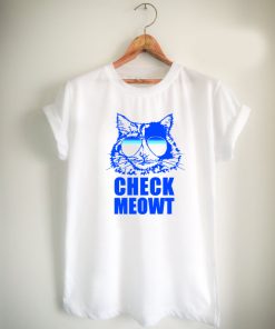 Check Meowt Cat Sunglasses Unisex Tshirt