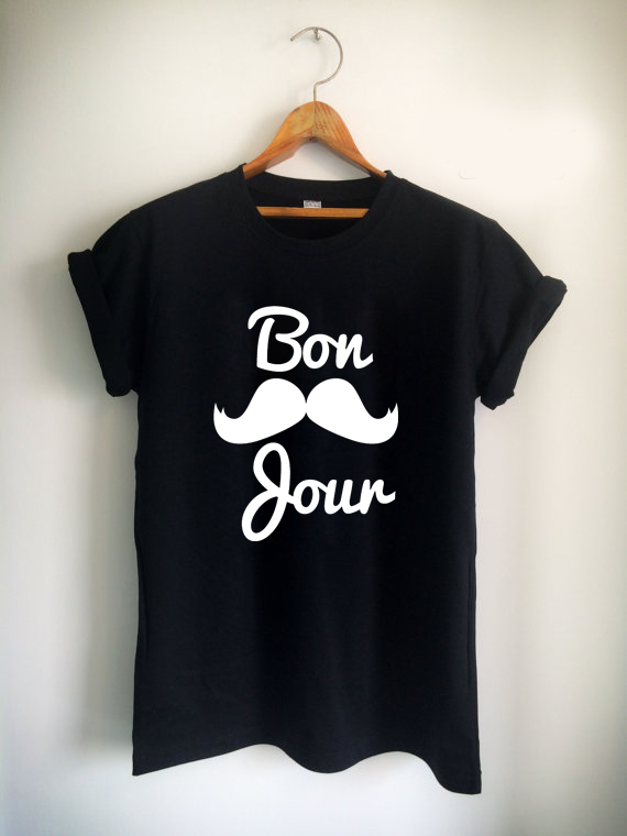 born mustache Unisex Tshirt