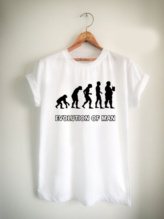 evolution man beer Unisex Tshirt