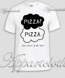 Pizza The Fault in my Diet Unisex Tshirt