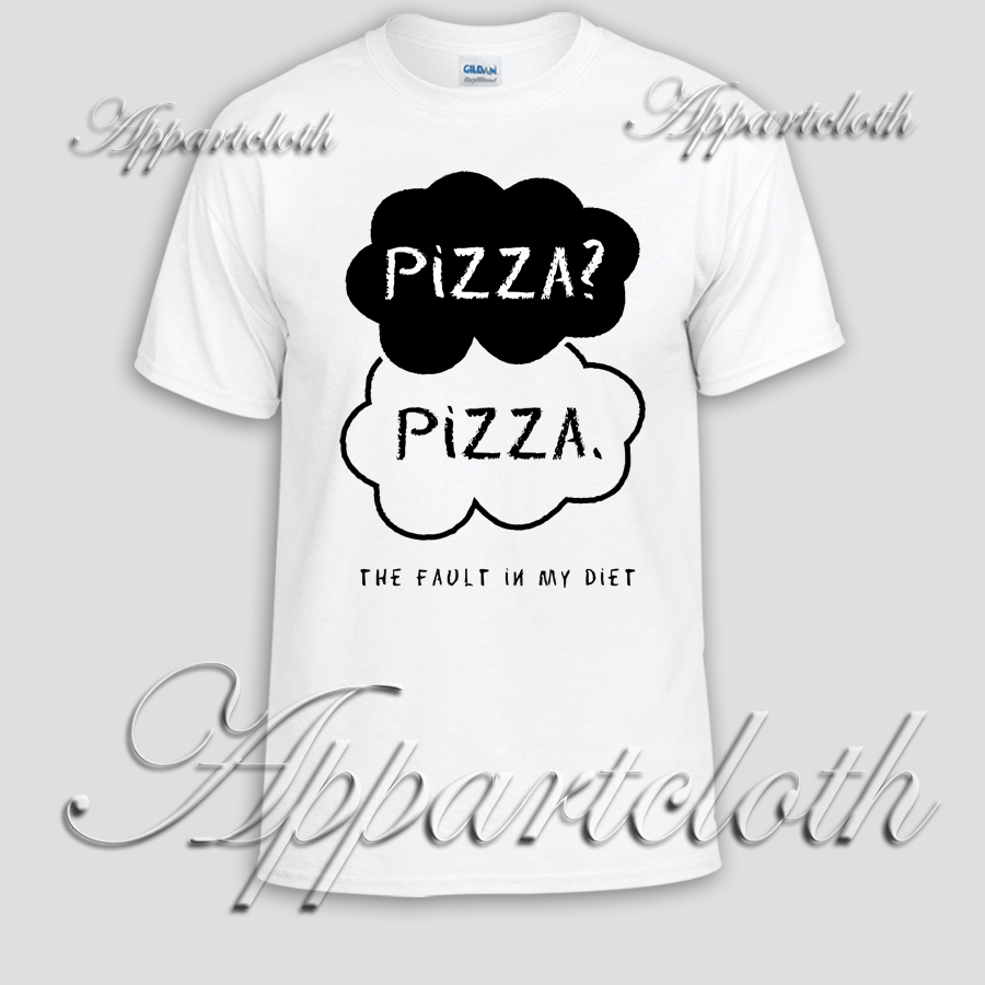 Pizza The Fault in my Diet Unisex Tshirt