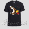 calvin and hobbes run Unisex Tshirt