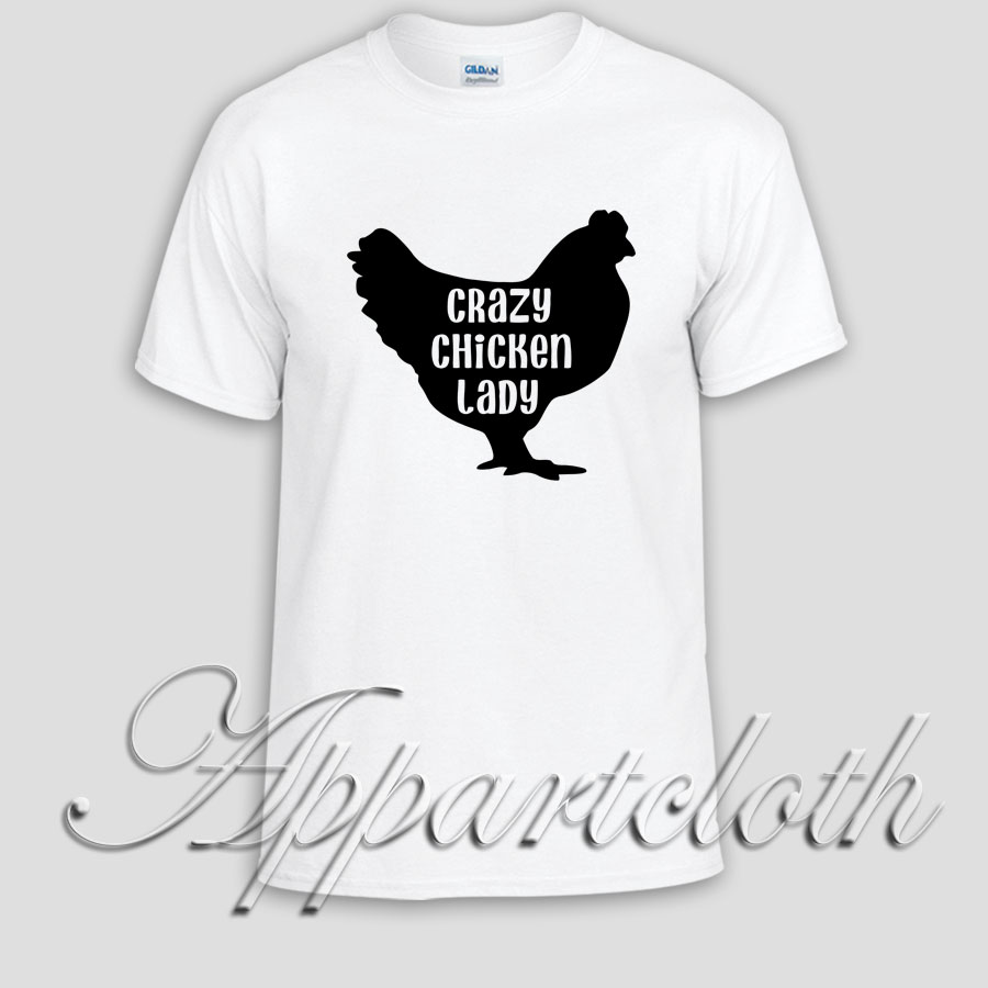 crazy chicken lady Unisex Tshirt