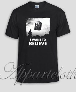 i want to believe docror who Unisex Tshirt