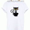 Angry Black Cat Unisex Tshirt