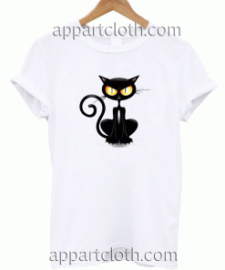 Angry Black Cat Unisex Tshirt