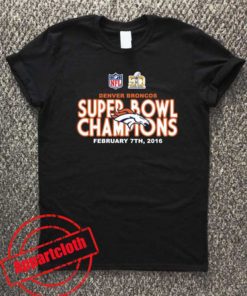 Denver Broncos - 2016 Super Bowl 50 Champions Unisex Tshirt