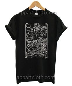 Game of Thrones Map Unisex Tshirt