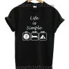 Life Is Simple Eat Sleep Camp Unisex Tshirt