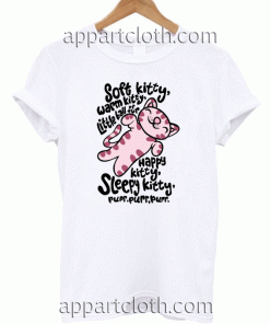 Sleepy Kitty Soft Cute Kitty Animal Unisex Tshirt