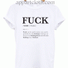 Fuck verb Unisex Tshirt