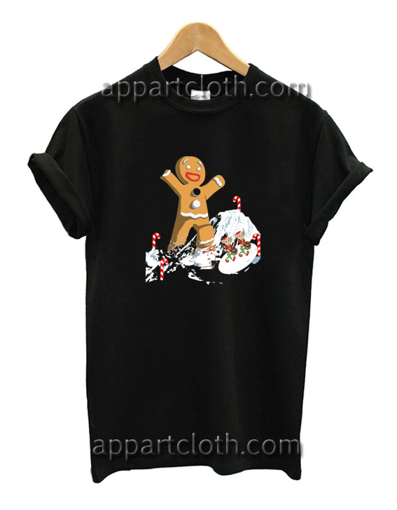 Giant Gingerbread Christmas Unisex Tshirt