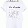 Los Angeles Map Unisex Tshirt
