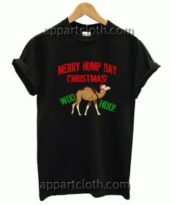Merry Hump Christmas Santa Hat Camel Unisex Tshirt