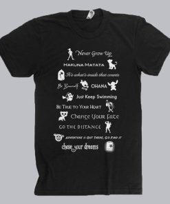12 Best Disney Lessons T-Shirt Unisex Adults Size S to 2XL