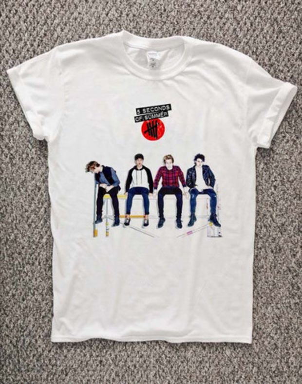 5 Second Of Summer 5sos T-Shirt Unisex Adults Size S to 2XL