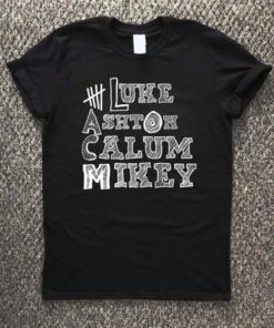 5 Seconds of Summer Name Luke T-Shirt Unisex Adults Size S to 2XL