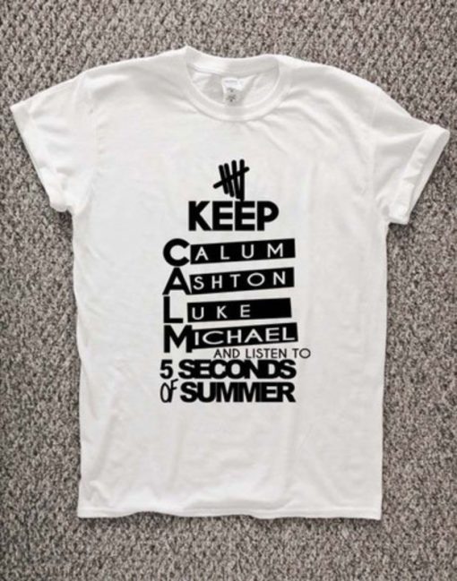 5 second of summer T-Shirt Unisex Adults Size S to 2XL