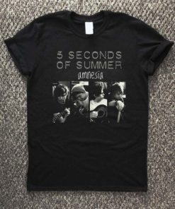 5 second of summer amnesia T-Shirt Unisex Adults Size S to 2XL