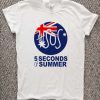 5 second of summer australia flag black cozy T-Shirt Unisex Adults Size S to 2XL