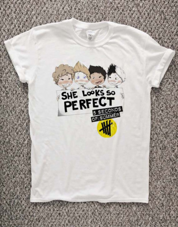 5 second of summer funny T-Shirt Unisex Adults Size S to 2XL