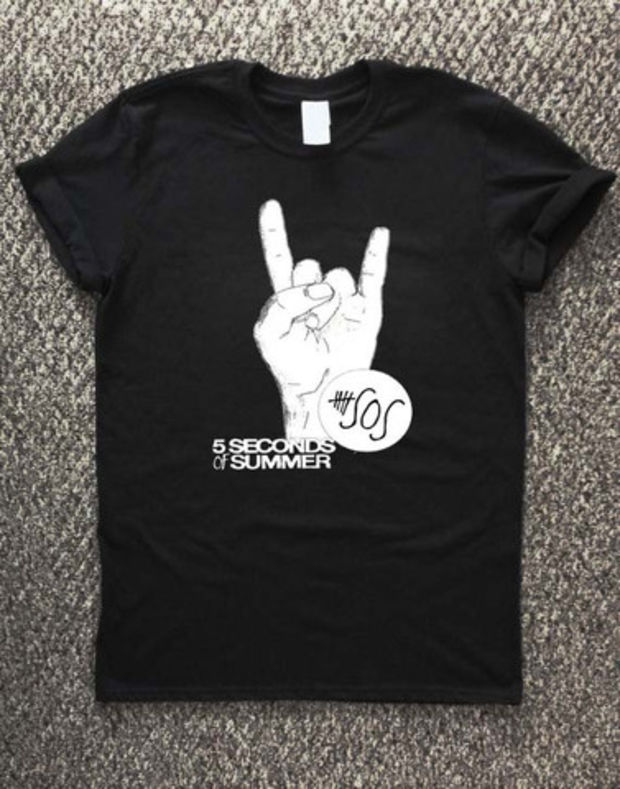 5 second of summer sos T-Shirt Unisex Adults Size S to 2XL
