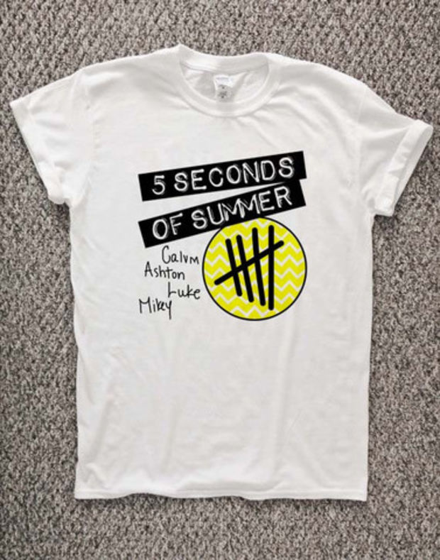 5 second of summer sos T-Shirt Unisex Adults Size S to 2XL