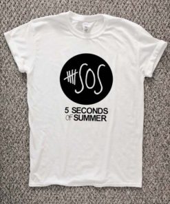 5 seconds of summer logo T-Shirt Unisex Adults Size S to 2XL