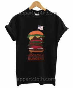 Bennys Burgers Unisex Adults Size S to 2XL